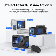 Funda de silicona aMagisn con tapa para lente para DJI Osmo Action 6