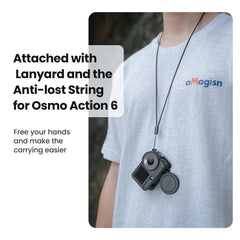 Funda de silicona aMagisn con tapa para lente para DJI Osmo Action 6