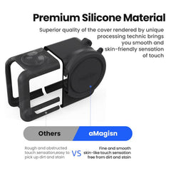 Funda de silicona aMagisn con tapa para lente para DJI Osmo Action 6