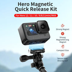 Kit de liberación rápida magnética de metal para GoPro HERO12 Black