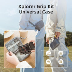 Funda universal para cámara de acción y empuñadura para fotografía callejera.