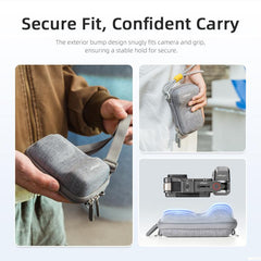 Funda universal para cámara de acción y empuñadura para fotografía callejera.