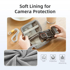 Funda universal para cámara de acción y empuñadura para fotografía callejera.
