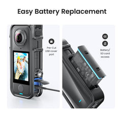 Jaula de plástico para cámara Insta360 X4 Air aMagisn