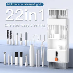 Kit de limpieza de dispositivos electrónicos 22 en 1 con estuche desplegable