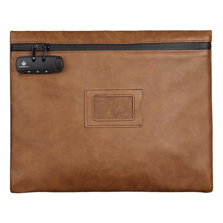 Estuche para documentos de cuero con cierre de contraseña KOSMCCO CL250