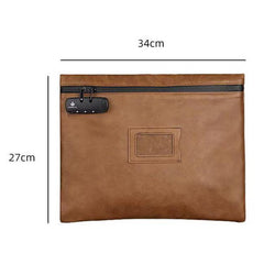 Estuche para documentos de cuero con cierre de contraseña KOSMCCO CL250
