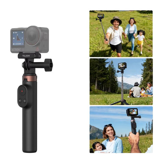 Trípode con palo selfie y control remoto Bluetooth de TELESIN