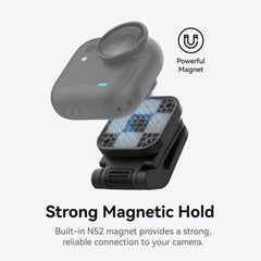 Clip pivotante magnético TELESIN para la cámara Insta360 Go Ultra.
