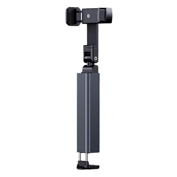 Soporte para teléfono portátil, plegable, giratorio y extensible con clip.
