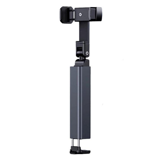 Soporte para teléfono portátil, plegable, giratorio y extensible con clip.