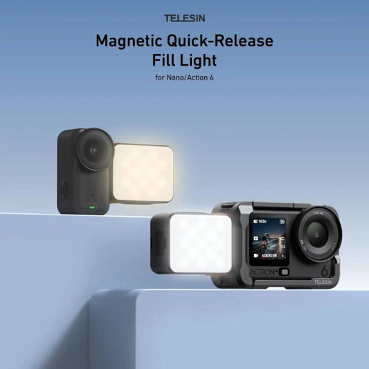 Para DJI Action 6 / Nano Magnetic Quick Release Fill Light