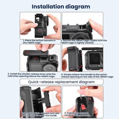 Kit de mango con marco protector Flymile para DJI Osmo Action 6