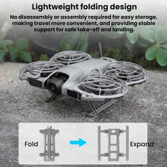 Tren de aterrizaje protector plegable para dron DJI Neo 2 BRDRC