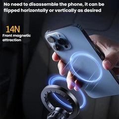 Soporte magnético para teléfono con mosquetón y trípode portátil para fotografía