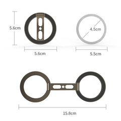 Soporte magnético doble multifunción plegable para teléfono de metal
