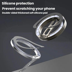 Soporte magnético doble multifunción plegable para teléfono de metal