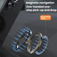 Soporte magnético doble multifunción plegable para teléfono de metal