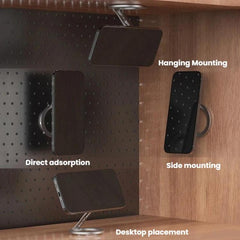 Soporte magnético doble multifunción plegable para teléfono de metal