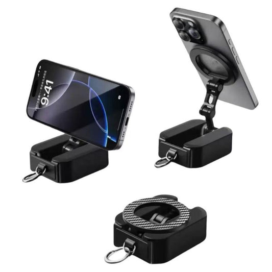 Soporte magnético de escritorio plegable y giratorio portátil para teléfono