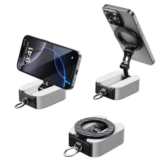 Soporte magnético de escritorio plegable y giratorio portátil para teléfono