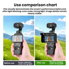 Protector de pantalla BRDRC para DJI Osmo Pocket 3 (parasol)