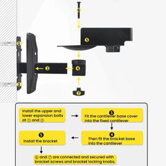 Soporte de pared con ángulo ajustable para a...