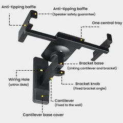 Soporte de pared con ángulo ajustable para a...