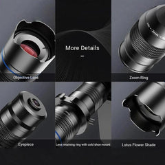 Lente telefoto zoom universal APEXEL totalme...