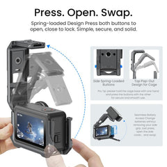 Para DJI OSMO Action 6 aMagisn, jaula metáli...