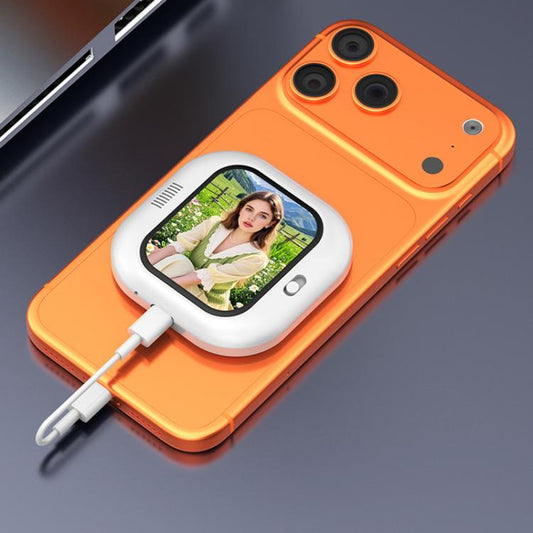 Espejo selfie magnético con cable para smart...