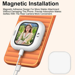 Espejo selfie magnético con cable para smart...