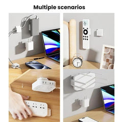 2 soportes para cargador de teléfono con clip para cable de carga