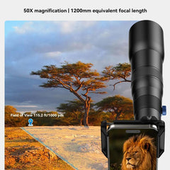 Kit de teleobjetivo APEXEL TeleCular 50x par...
