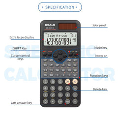 Calculadora científica OSALO OS-82ES PLUS II...