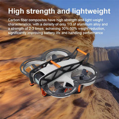 Para DJI Neo, armadura anticolisión de fibra de carbono completa