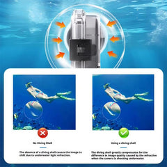 Carcasa sumergible invisible Insta360 X5 de ...