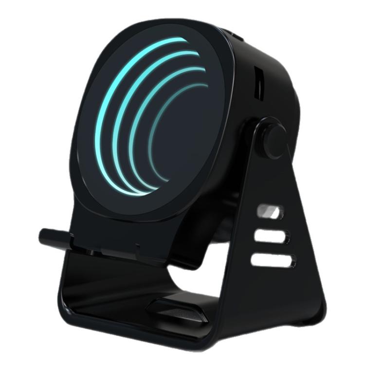 Altavoz inalámbrico por inducción con soporte para teléfono