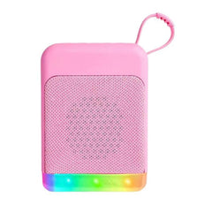 Mini altavoz de escritorio Bluetooth retro con luces RGB