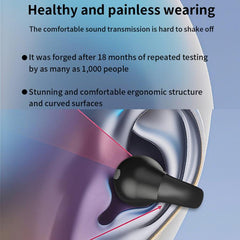 Auriculares Bluetooth GD30 de un solo oído con diseño de oreja única.