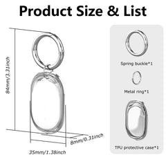 Funda protectora integral de TPU transparente para Xiaomi Tag