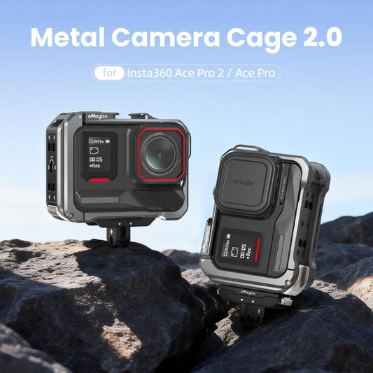 For Insta360 Ace Pro 2 / Ace Pro Metal Camera Cage 2.0