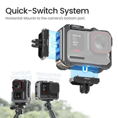 For Insta360 Ace Pro 2 / Ace Pro Metal Camera Cage 2.0