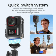For Insta360 Ace Pro 2 / Ace Pro Metal Camera Cage 2.0