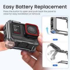 For Insta360 Ace Pro 2 / Ace Pro Metal Camera Cage 2.0