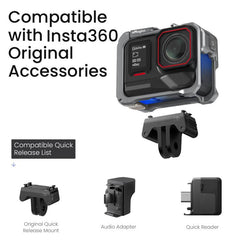 For Insta360 Ace Pro 2 / Ace Pro Metal Camera Cage 2.0