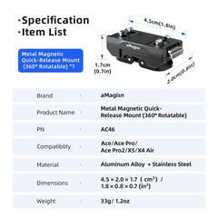 Magisn 360-Degree Rotatable Magnetic Quick R...