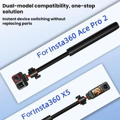 For Insta360 Ace Pro / 2 / X5 Flymile Extension Pole Tripod