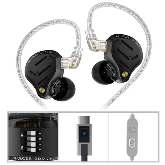 Auriculares con cable KZ Pisces de doble con...