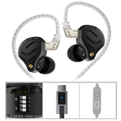 Auriculares con cable KZ Pisces de doble con...